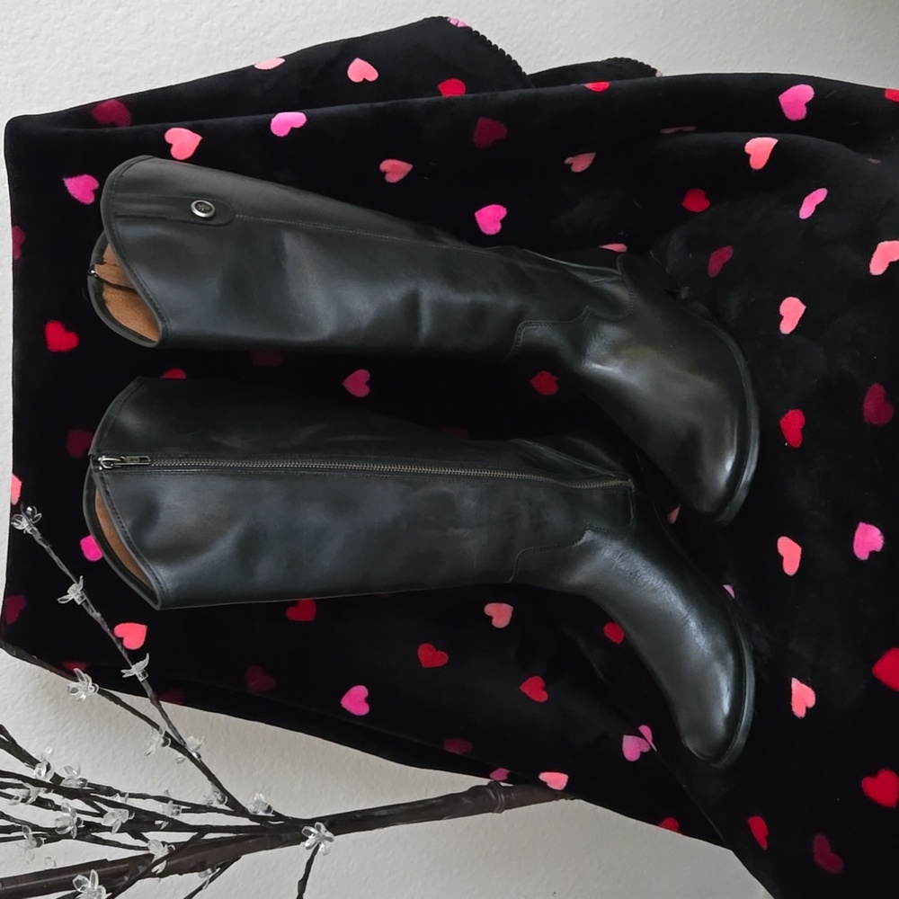 Frye Black Melissa Button Zipper 9 1/2 - Picture 2 of 5